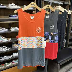 vans范斯夏威夷风无袖背心男圆领运动t恤vn-01xbg6z/m 库存清货