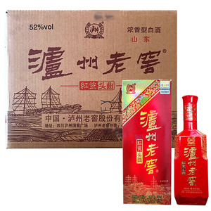 2014年陈酒 52度泸州老窖红瓷头曲500*6整箱浓香型高度纯粮白酒