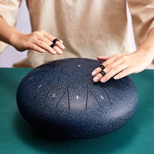 空灵鼓乐器忘忧鼓手碟鼓乐器小型色空鼓儿童初学者入门13音专业级