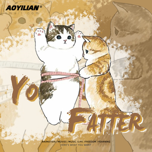 三只猫咪量腰围呆萌可爱短袖t恤男女情侣趣味日系夏季纯棉宽松潮