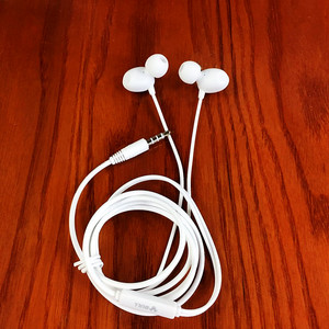bull公牛hia323d入耳式耳机有线带麦游戏3.5圆孔高音质女生用白色
