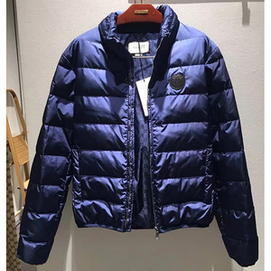 gucci古奇羽绒服男士logo盾牌徽章百搭立领拉链外套正品购10.21c