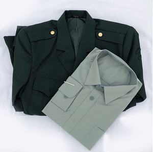 正品冬季秋季男女制式套装松枝绿常服西装领套装橄榄色中山装商务