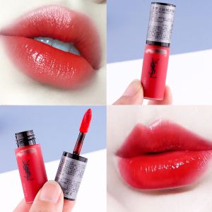 稀有小可爱～ysl/圣罗兰丝绒唇釉201小样3mlmini丝绒持久雾面口红