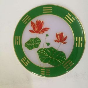 大师指定莲花八卦图莲花鼎八卦图白荷花红荷花符七星墙贴现货