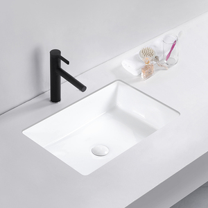 方形台下盆洗脸盆水槽陶瓷洗手盆浴室卫生间水盆单盆台盆家用一体