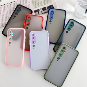 适用小米cc9pro手机壳磨砂撞色cc九p耐脏硬壳mlcc9pro软边xiaomi保护