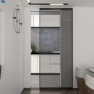 幽灵门铝合金玻璃谷仓门隐形门卫生间推拉门厕所吊门厨房移门定制