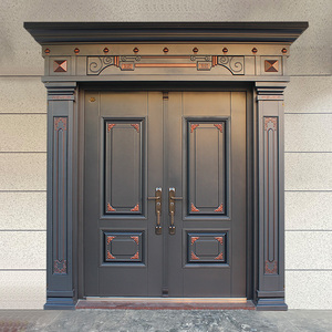 大门别墅对开门农村锌合金