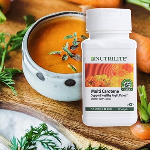 美国产安利胡萝卜素软胶囊纽崔莱天然维生素a 进口眼保健品正品