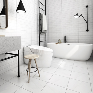 东鹏瓷砖卫生间墙砖 厨房白色格子面包砖630eln60010