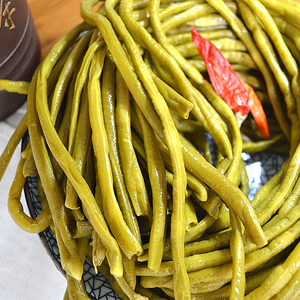 安徽特产腌制咸豇豆干豆角可口下饭美味新鲜豇豆制作咸豆角