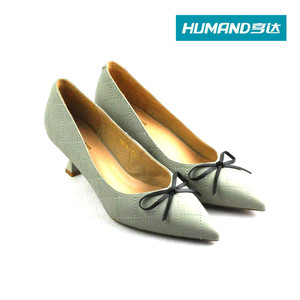 亨达皮鞋2021年春秋新款真皮女鞋专柜正品时尚女单鞋18212875