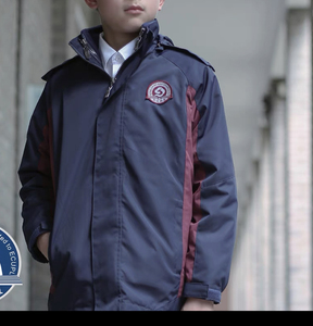 松江初中生中学生冬季校服冲锋衣藏青色冬装 全新当天发货