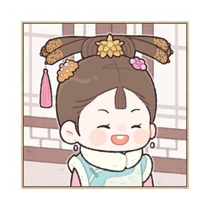 甄嬛传卡通q版diy数字油画可可爱爱少女心桌面小摆件装饰画油彩画