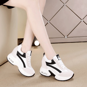 老爹鞋2020新款内增高女鞋增高8cm真皮休闲运动鞋旅游鞋小白鞋潮