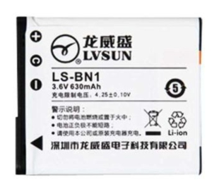 + 龙威盛 LVSUN LS-BN1 0 3.6V630mAh寄新款全新数码相机电池板