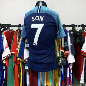 热刺1819赛季客场vaporknit更衣室球员版球衣孙兴慜联赛印字