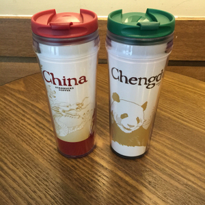 星巴克杯子starbucks城市系列中国典藏成都熊猫城市杯随行杯水杯