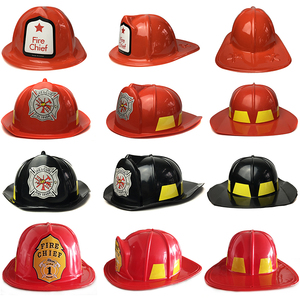儿童幼儿园表演道具消防员山姆工具消防员帽子头盔消防安全月帽子