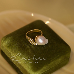 巴洛克异形珍珠戒指