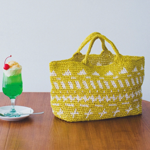 『summer bag』青木惠理子设计几何提花包钩针材料包日本进口线材