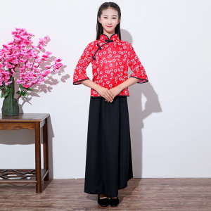 000人付款淘宝中山装男青年套h装学生学生装初中生伴娘服合唱表演半袖