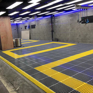 洗车房汽车美容店场拼接地面格栅地垫漏排水沟活插网格篦子免清淤
