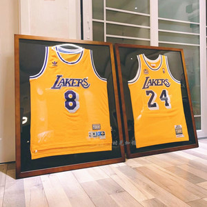 定制 球衣相框装裱展示框签名足球NBA篮球网球衣纪念收藏挂墙相框
