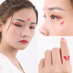 花钿模板古装额头印花眉心贴汉服儿童花钿古风美人额贴防水女持久