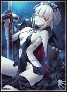 c96 限定 fgo 泳装 黑无毛 黑saber alter 光崎 单张 收藏 卡套