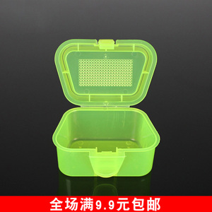 红虫盒蚯蚓盒子沙蚕活饵渔具盒透明多功能保湿透气防跑虫钓鱼用品