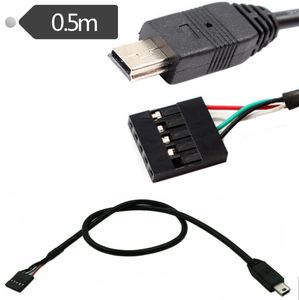 mini  MICRO USB数据线转杜邦2.54-5P 刷机串口线 电脑主板转接线