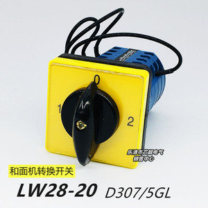 LW28-20D307/5GL恒联HS30.40A50A双动双速和面机控制万能转换开关