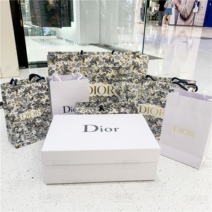 国内专柜赠品Dior迪奥圣诞限定礼品袋 纸袋包装袋托盘袋礼盒 丝带