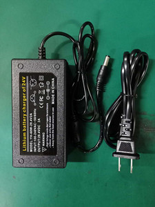 电动滑板车充电器适配器DC接口美规24v36V电源变压器5寸专用通用