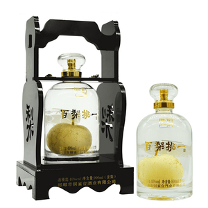 百梨挑一酒 40度网红梨酒河北邯郸特产正品实木礼盒900ml(含梨)