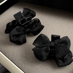 f8黑色发夹边夹高马尾小抓夹前额刘海发量少双面公主头夹子头饰女