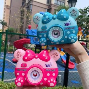 红儿童卡米老鼠通吹1泡泡机照相机防抖音同款少女网心漏全自动玩