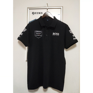 保时捷赛车迷工作服马球衫翻领polo衫短袖t恤男士半袖夏季工作服