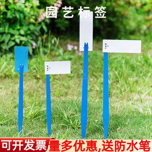 标签记号牌苗木标识牌塑料组合试验插地牌园艺花卉植物水稻