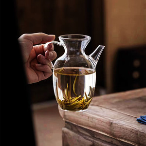 仿宋玻璃壶高硼硅耐热玻璃茶壶小号绿茶执壶公道杯带过滤可加热