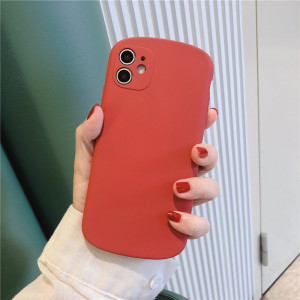 液态硅胶手机壳山茶红