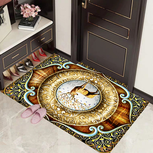 钢化玻璃地垫脚垫门垫地踏脚踏免洗欧式定制入户门