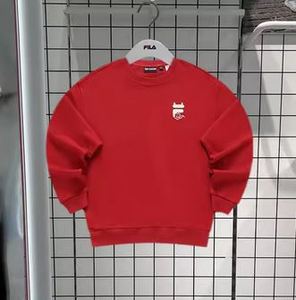 FILA 斐乐潮牌女装 2024春季新款龙新年情侣套头卫衣 T11U413212