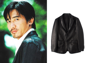 hdk(海觉)全植鞣山羊皮水洗修身皮衣无间道梁朝伟同款休闲皮西装