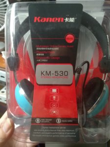 卡能 KM-530 头戴式耳机电脑游戏耳机3.5mm插头