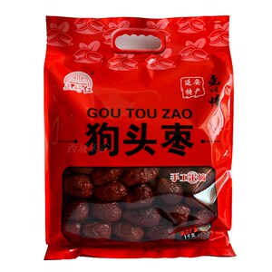 正好红狗头枣 红枣陕西特产大枣1000g狗头枣零食干果枣可夹核桃吃