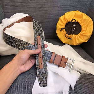 戈尔雅男士皮带 goyarda时尚休闲腰带百搭牛仔裤针扣皮带