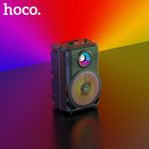 浩酷bs46麦霸户外蓝牙音箱无线彩灯10w便携广场舞大音量音响